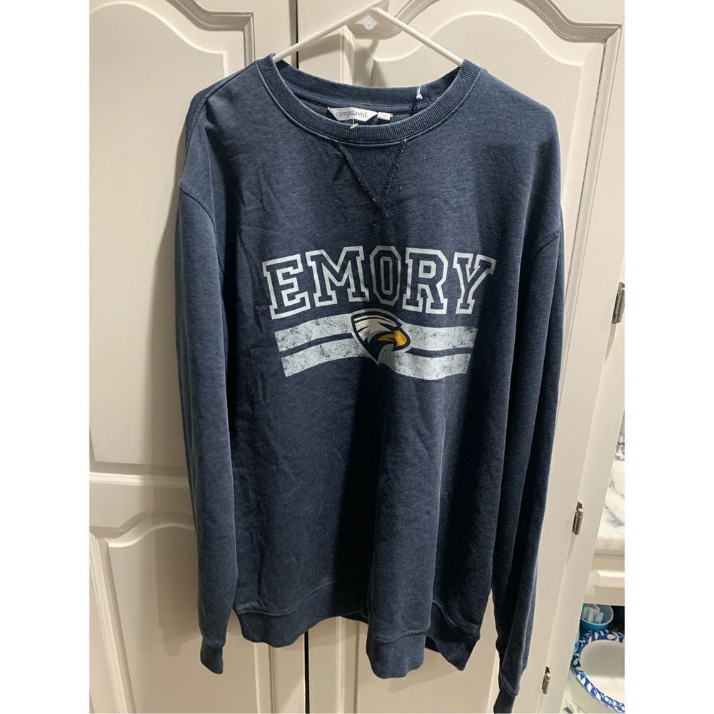 Brand New Emory Camp David Vintage Burnout Crew Sweatshirt XL